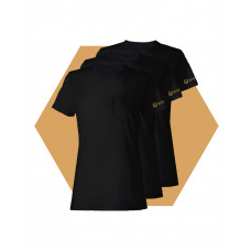 T-shirt Femme Pure Black Wantee noir 3-Pack T-shirt Femme Pure Black Wantee noir 3-Pack