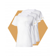 T-shirt Femme Pure White Wantee blanc 3-Pack T-shirt Femme Pure White Wantee blanc 3-Pack
