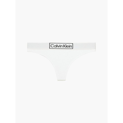 String Femme Calvin Klein Reimagined Heritage Thong Blanc