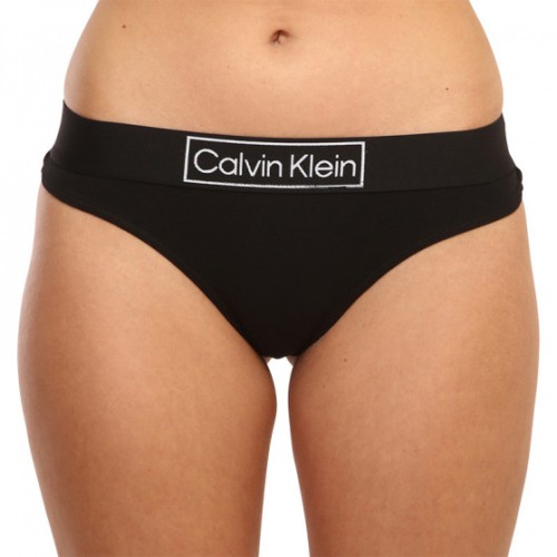 String Femme Calvin Klein Reimagined Heritage Thong Noir