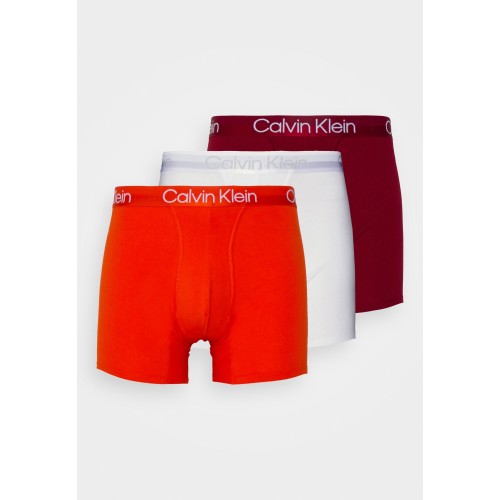Boxers Homme Calvin Klein Modern Structure CTN-Boxer Brief Orange, Blanc, Bordeaux 3-Pack