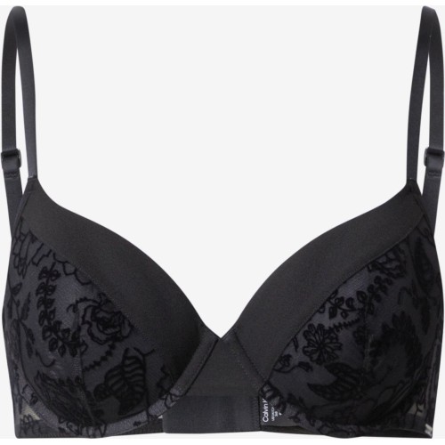 Soutien-gorge femme Calvin Klein BLACK WILDFLOWER-LL DEMI SPACER Noir