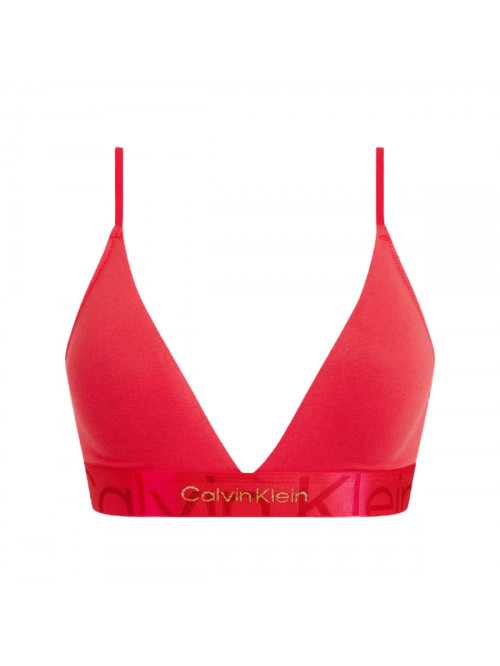 Soutien-gorge femme Calvin Klein Monolight CTN Holiday-LGHT Lined Triangle Rouge