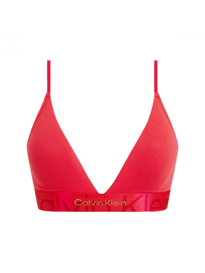 Soutien-gorge femme Calvin Klein Monolight CTN Holiday-LGHT Lined Triangle Rouge