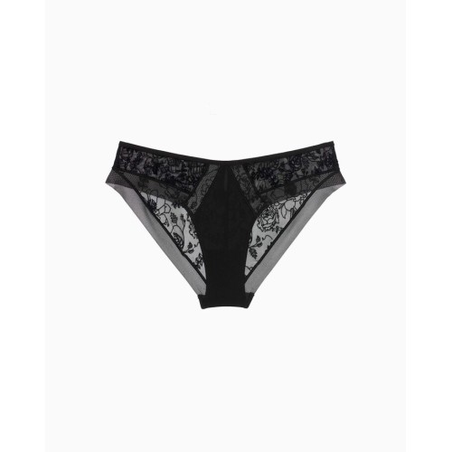 Culotte Femme Calvin Klein Wildflower-Bikini Noir