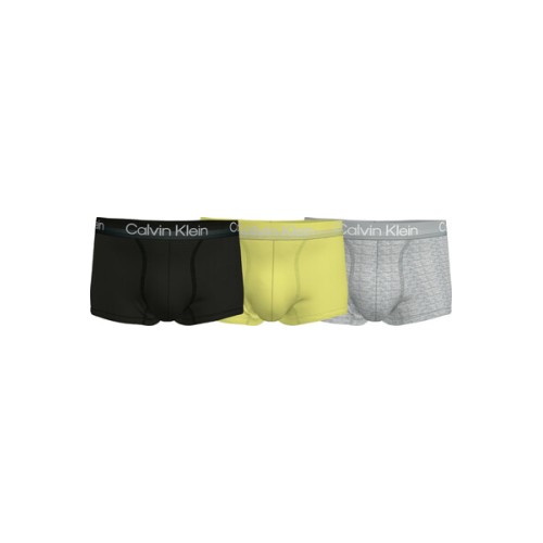 Boxers pour hommes Calvin Klein Modern Structure CTN-Trunk Noir, Jaune, Gris 3-Pack