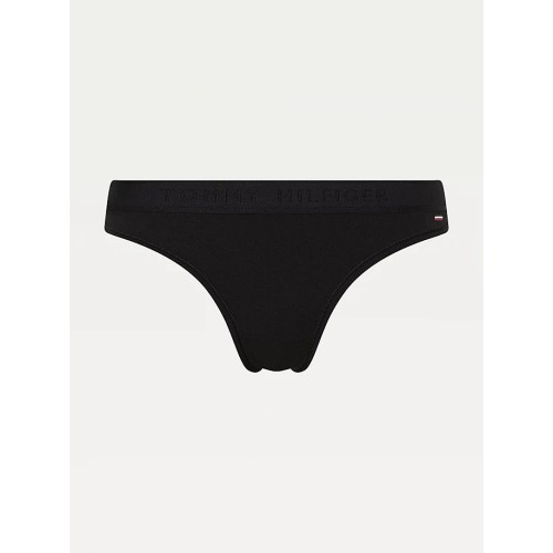 String Femme Tommy Hilfiger SEACELL-Tonal Logo Waistband Noir