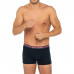 Boxers pour hommes Tommy Hilfiger Trunk Printed WB noirs avec ceinture à carreaux 3-pack Boxers pour hommes Tommy Hilfiger Trunk Printed WB noirs avec ceinture à carreaux 3-pack