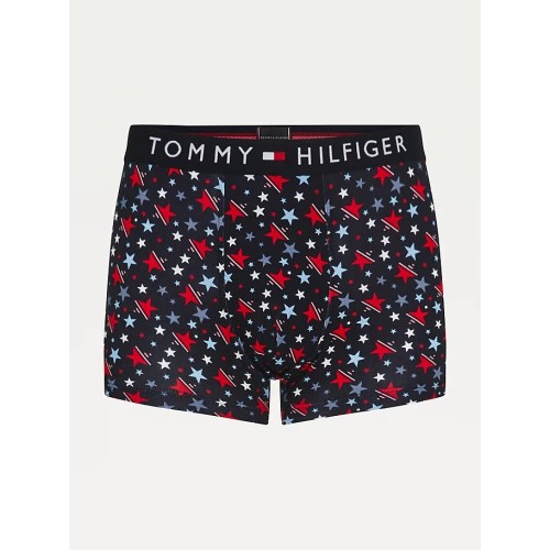 Boxers pour hommes Tommy Original CTN Trunk Print Noir / À motifs
