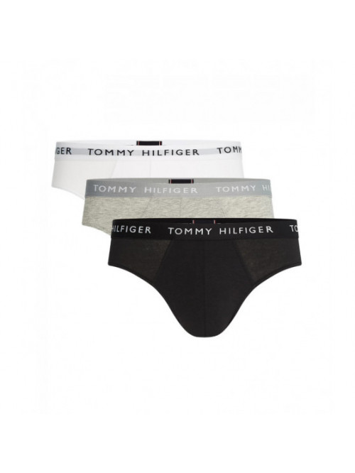 Slips Homme Tommy Hilfiger Gris, Blanc, Noir 3-Pack