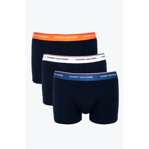 Boxers Homme Tommy Hilfiger Premium Essentials Bleu Foncé avec Ceinture Colorée 3-Pack