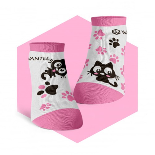 Chaussettes Basses Chatons Adorables Wantee Chaussettes Basses Chatons Adorables Wantee