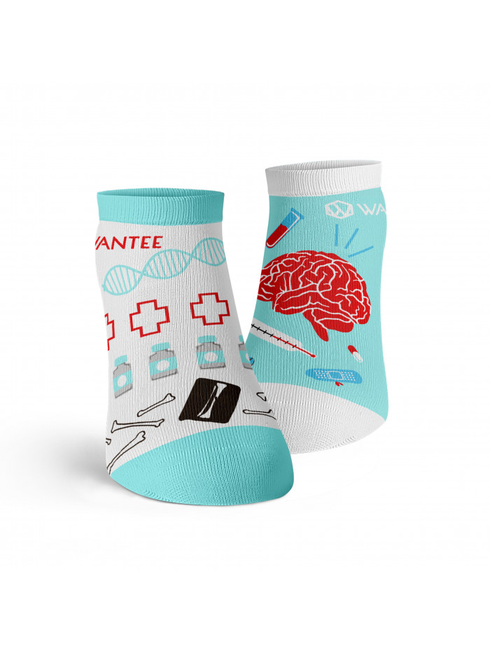 Chaussettes Cheville Medical Blue Wantee