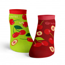 Chaussettes Basses Cerises Juteuses Wantee Chaussettes Basses Cerises Juteuses Wantee