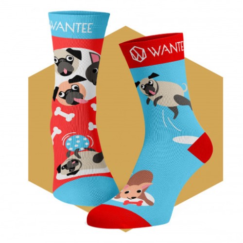 Chaussettes Enfant Chiots Joueurs Wantee Chaussettes Enfant Chiots Joueurs Wantee