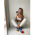 Chaussettes Crazy Pizza Wantee Chaussettes Crazy Pizza Wantee