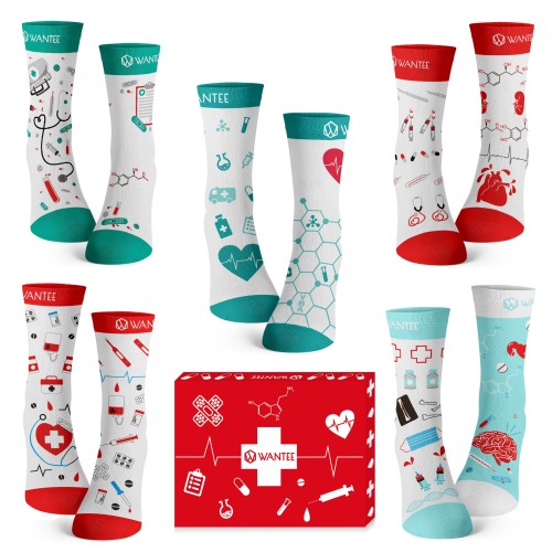 Chaussettes Medical Wantee 5-pack coffret cadeau Chaussettes Medical Wantee 5-pack coffret cadeau