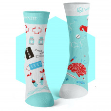 Chaussettes Medical Blue Wantee Chaussettes Medical Blue Wantee