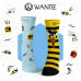 Chaussettes Animaux Sauvages Wantee 5-pack boîte cadeau Chaussettes Animaux Sauvages Wantee 5-pack boîte cadeau