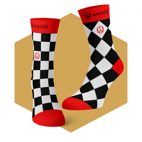 Chaussettes Échiquier de la Vie Wantee