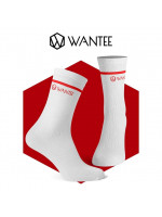 Chaussettes Basic White and Red Wantee Chaussettes Basic White and Red Wantee