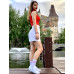 Chaussettes Basic White and Red Wantee Chaussettes Basic White and Red Wantee